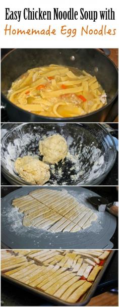 Need to try making my own egg noodles for my chicken soup