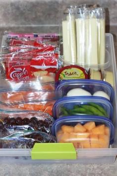 Create a healthy snack drawer for the fridge., when the kids get home from school they'll know just where to go! #kids #healthysnacks #backtoschool #farmfresh