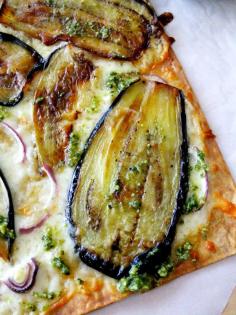 
                    
                        eggplant flatbread.
                    
                