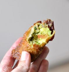 
                    
                        Guacamole Egg Rolls with white queso and salsa to dip
                    
                