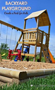 
                    
                        Create your own DIY Backyard Playground to entertain the kids. This is an easy construction project with simple materials for a playset and large sandbox.
                    
                