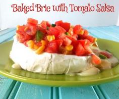 
                    
                        Baked brie with tomato salsa is a great way to spice up chips and dip. Salsa has Tomatoes, Avocado, corn, jalapeno, onions, cayenne pepper and lime
                    
                