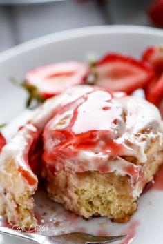 
                    
                        NO YEAST STRAWBERRIES AND CREAM CINNAMON ROLLS
                    
                