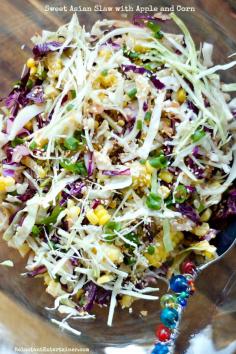 
                    
                        Sweet Asian Slaw with Apple and Corn #MemorialDay
                    
                