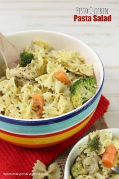 
                    
                        Pesto Chicken Pasta Salad that is amazing hot or cold! #ad #FamilyMobile #mydatamyway -Eazy Peazy Mealz
                    
                