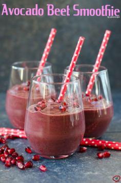 
                    
                        Avocado Beet Smoothie is a pefect way to use up leftover fruit and veggies. Nobody can guess there is beet and avocado in it. Incredibly tasty! | giverecipe.com | #smoothie #beet
                    
                