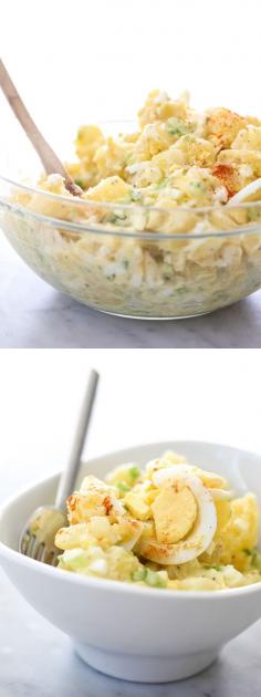 
                    
                        I've made my mom's recipe for The Best Potato Salad so many times I could do it with my eyes closed. You, however, need the recipe. It's seriously. the. best.
                    
                
