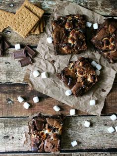 
                    
                        Fudgy brownies stuffed with Oreos and topped with marshmallows, graham crackers and chocolate bars, yum!
                    
                