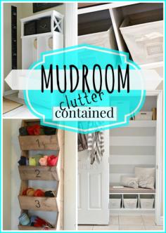 
                    
                        How to Contain Mudroom Clutter . Oh yes. #spon
                    
                