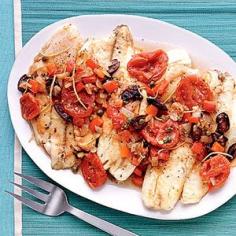 Mediterranean Diet Poached Fish