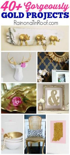 
                    
                        Go for the gold with these stunning home decor ideas, DIY projects, and crafts that all feature GOLD!
                    
                