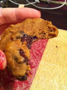 Sweet potato chocolate chip cookies - no sugar, butter, or oil... clean eating!