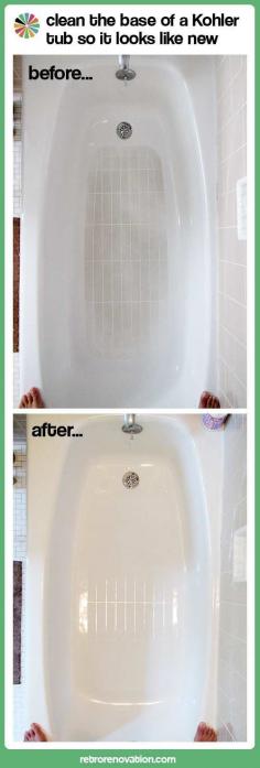 
                    
                        Cleaning the bathtub slip resistant bottom
                    
                