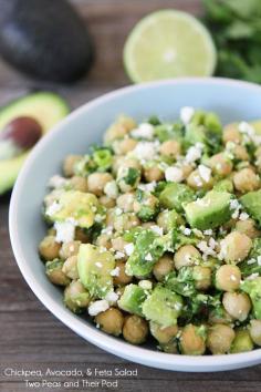 Chickpea, Avocado,  Feta Salad | Chickpea Salad Recipe | Two Peas  Their Pod