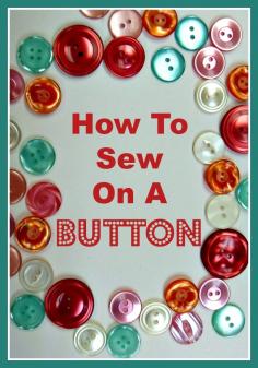 
                    
                        How To Sew On A Button Tutorial
                    
                