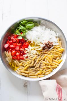 
                    
                        One Pot Penne Pasta with Tomato & Basil from thelittlekitchen.net
                    
                