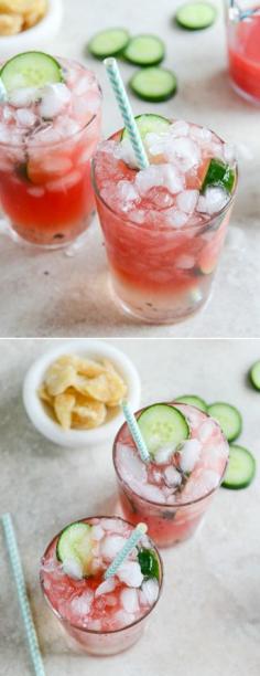 
                    
                        Watermelon Ginger Sparklers I howsweeteats.com
                    
                