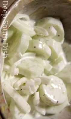 #sourcream #cucumber #onion #salad