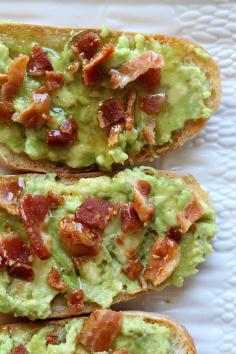 Bacon Avocado Toast #tailgating #appetizer #dan330 #foodporn http://livedan330.com/2015/01/29/bacon-avocado-toast/