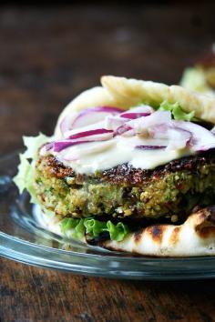 Wk of 08/10/14: Dinner Day 1 - Chickpea & Quinoa Veggie Burger