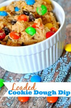 You and your family/friends will not be able to put down this Loaded Cookie Dough Dip! Easy to prep and even easier to lose track and eat the whole bowl! {The Love Nerds}  Use our TSTE® Chocolate Sea Salt and our TSTE® Madagascar Vanilla to make this even better!!!