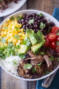 Barbacoa Beef Bowls - no big deal, only the best thing youll ever eat. #gluten #recipe #gluten-free #healthy #recipes