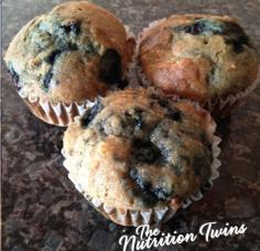 Whole Wheat Blueberry Coconut Muffins | Only 115 Calories | Delish & Healthy Treat | For MORE RECIPES please SIGN UP for our FREE NEWSLETTER www.NutritionTwins.com