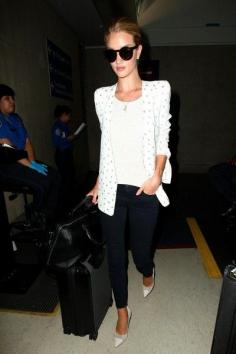 
                    
                        Rosie Huntington Whiteley is seen at LAX
                    
                