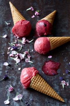 
                    
                        Black current and raspberry sorbet
                    
                