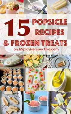 
                    
                        The Best 15 Popsicles Recipes and Frozen Treats for Summer! #popsicles
                    
                
