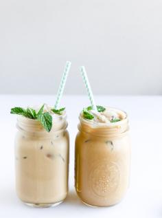 Fresh mint coffee