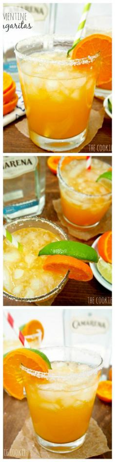 Fresh Squeezed Clementine Margaritas!! Delicious and low calorie! Sweetened with agave nectar. YUM!! hello spring! {The Cookie Rookie}