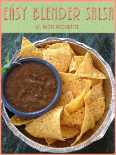 Pretty Providence | A Frugal Lifestyle Blog: Easy and Delicious Blender Salsa