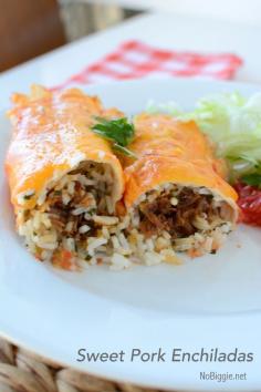 
                    
                        Sweet Pork Enchiladas recipe | NoBiggie.net
                    
                