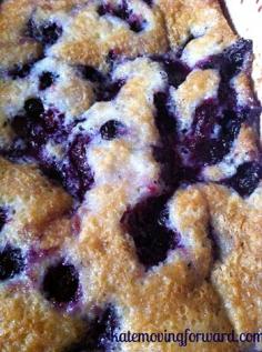 This Lazy Day Blueberry Cobbler is easy and delicious! Perfect to top of a summer evening with friends.