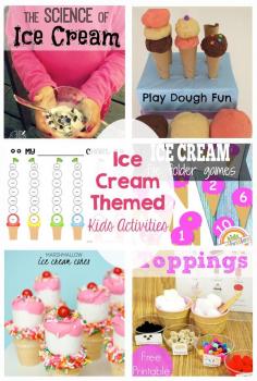 
                    
                        Ice Cream Themed Kids Activities - Printables, recipes, activities - My kids will love doing these this summer!
                    
                