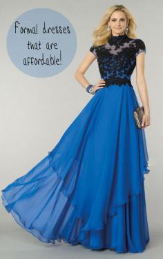 Formal, prom and evening dresses/gowns that don't break the bank!