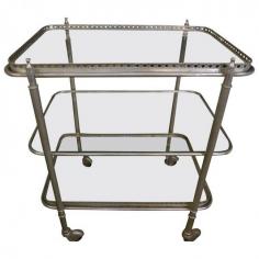 
                    
                        French Three-Tiered Nickel-Plated Cart | From a unique collection of antique and modern bar carts at www.1stdibs.com/...
                    
                