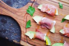 
                    
                        Avocado wrapped in prosciutto is the perfect appetizer for entertaining a crowd or for a dinner party.
                    
                