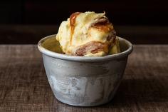 
                    
                        Olive Oil-Saffron Ice Cream with Burnt Orange-Caramel Swirl
                    
                