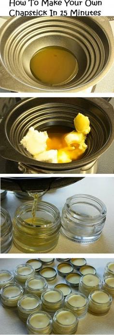 
                    
                        How To Make Your Own Chapstick In 15 Minutes Recipe
                    
                