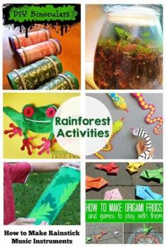 
                    
                        Rainforest Activities and Printables - My kids are going to love these crafts!
                    
                