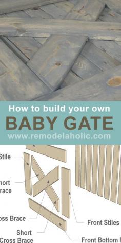 DIY Barn Door Baby Gate/ dog gate