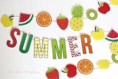
                    
                        DIY Summer Fruit Garland printable. Cute summer decor!
                    
                