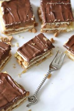 Peanut Butter, Caramel and Chocolate Bars