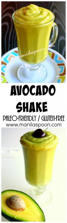 
                    
                        Velvety smooth, creamy and delicious is this healthy, gluten-free and paleo-friendly Avocado Smoothie or Shake. Make it the way you like it!
                    
                