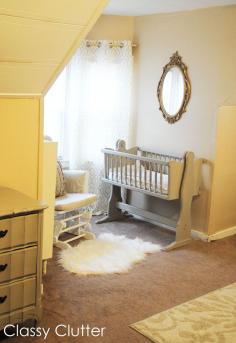 Baby's Mini Nursery in Master Bedroom nook