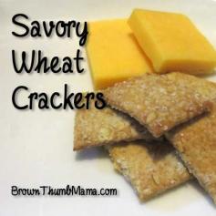 
                    
                        Stay away from the MSG and artificial colors in boxed wheat crackers. It's easy to make your own savory wheat crackers with 5 healthy ingredients!
                    
                