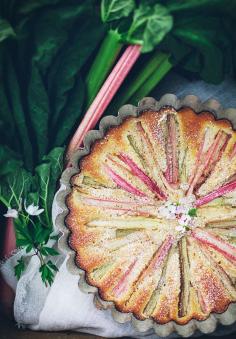 Cardamom Rhubarb Cake