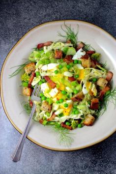 
                    
                        Fennel and Cabbage Slaw with Bacon, Egg, Peas #SummerSoiree #Slaw #Bacon #Egg
                    
                
